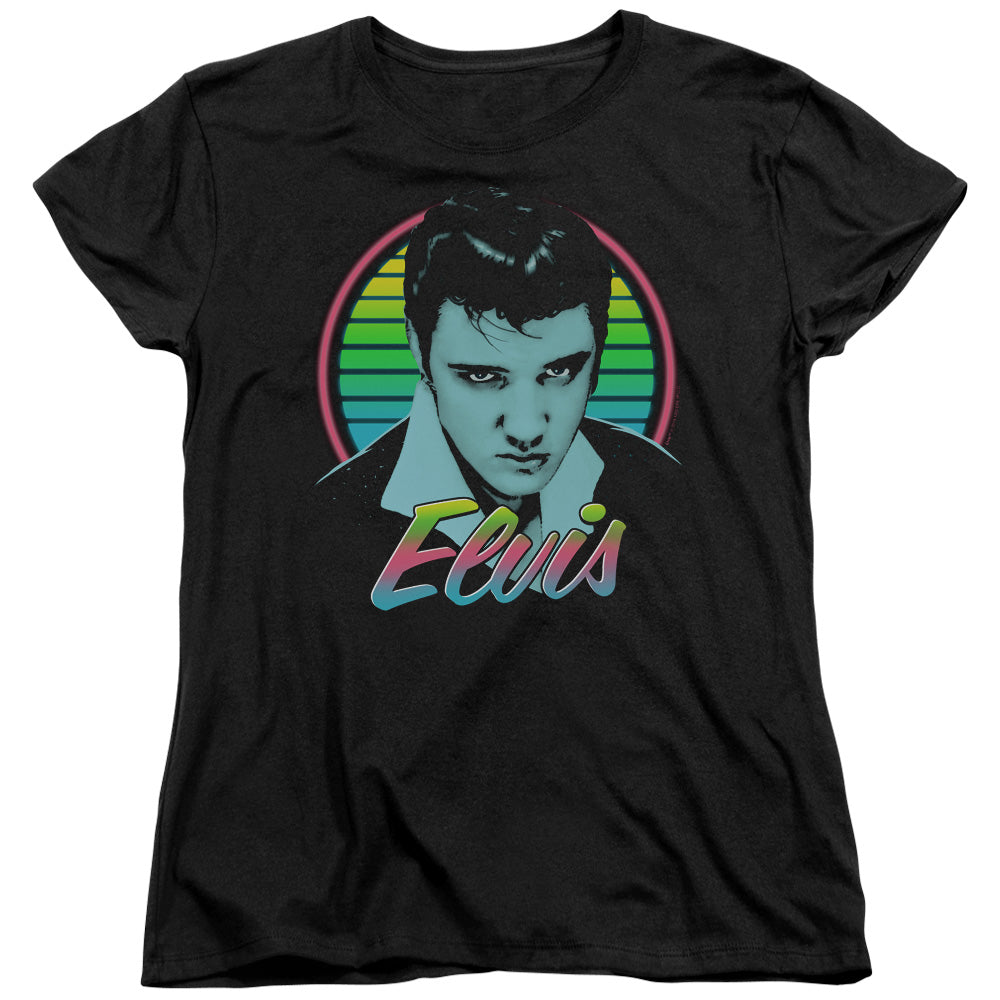 Elvis Presley Neon King Womens T-Shirt