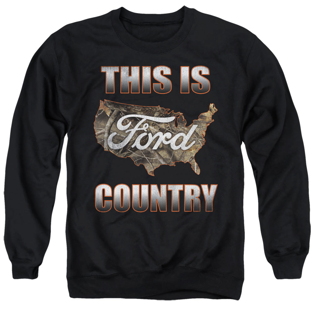 Ford Go Further Orange Camo Crewneck Sweatshirt