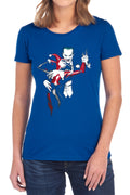 Batman Harley And Joker Womens T-Shirt