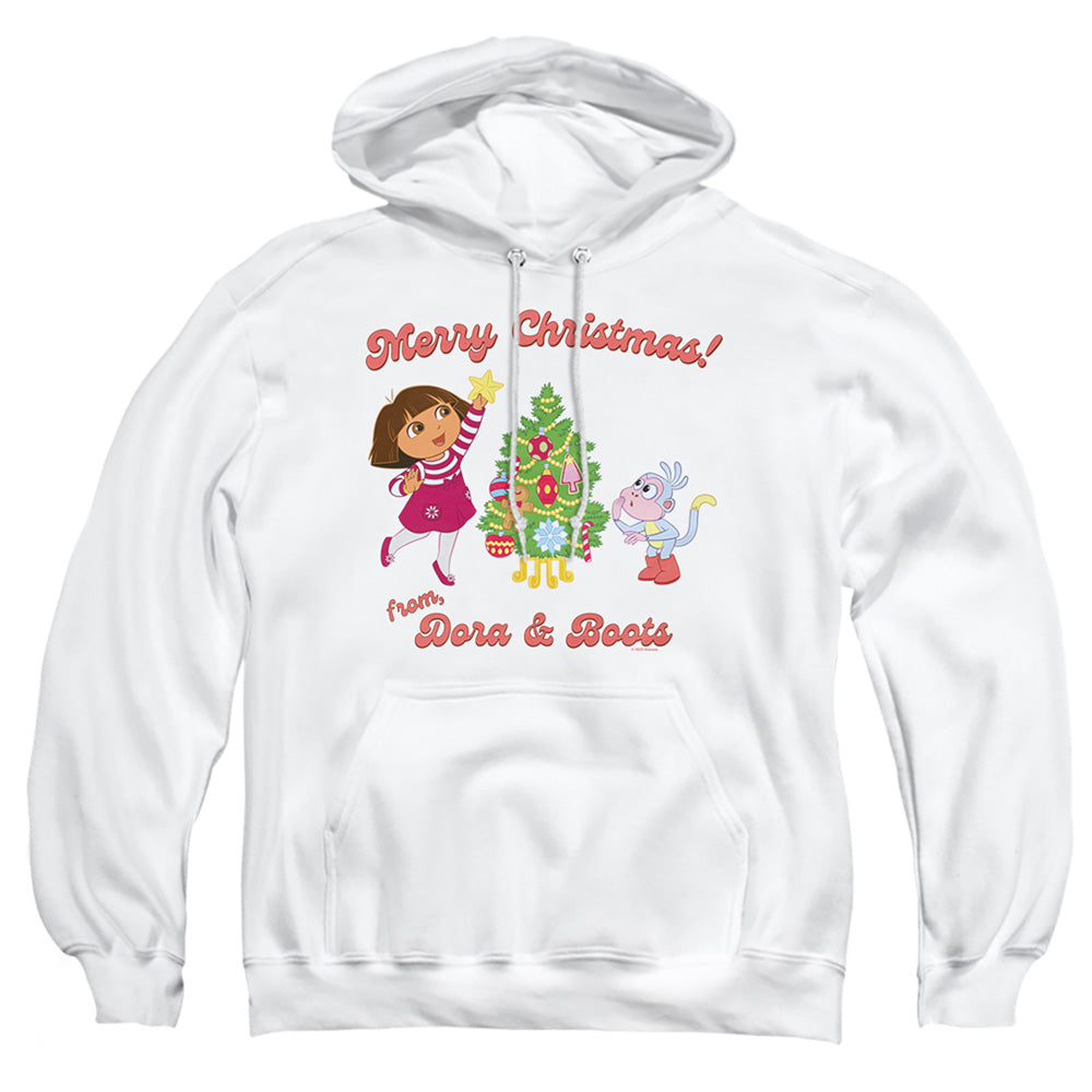 Dora the Explorer Happy Holidays From Dora And Boots Pullover Hoodie