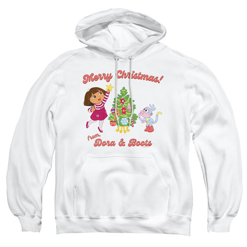 Dora the Explorer Happy Holidays From Dora And Boots Pullover Hoodie