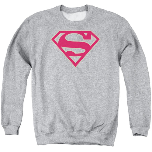 Superman Crimson & Gray Shield Crewneck Sweatshirt