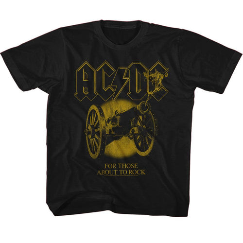 AC/DC Monochrome For Those About to Rock Youth/Toddler T-Shirt