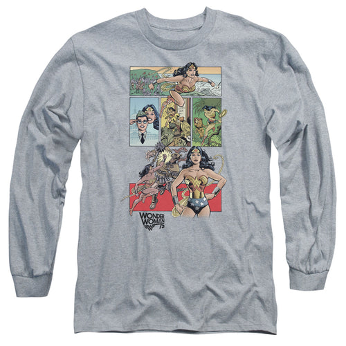 Wonder Woman WW75 Comic Page Long Sleeve T-Shirt