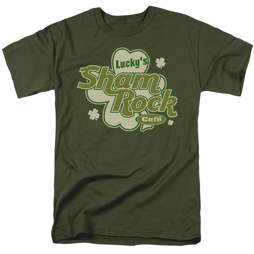 St Patrick's Day Lucky's Shamrock Cafe T-Shirt