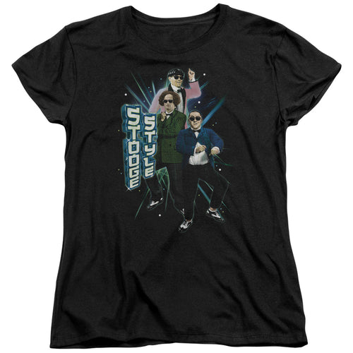The Three Stooges Stooge Style Womens T-Shirt