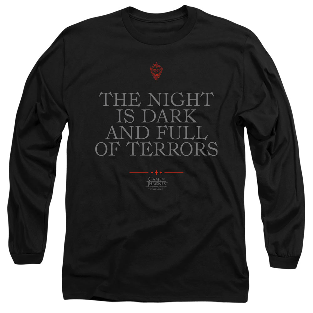 Game of Thrones Night Is Dark Long Sleeve T-Shirt