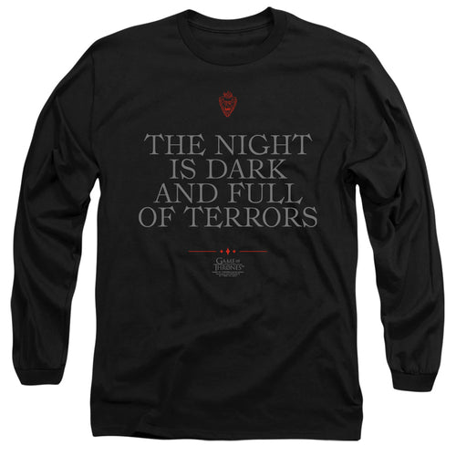 Game of Thrones Night Is Dark Long Sleeve T-Shirt