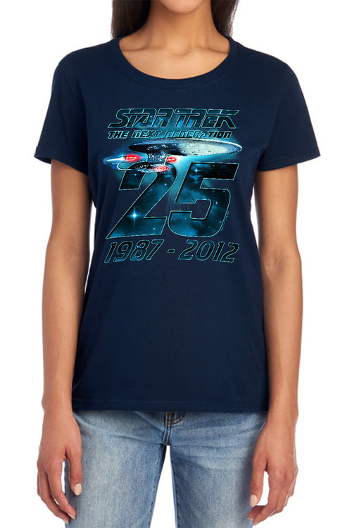Star Trek TNG 25 Years Womens T-Shirt