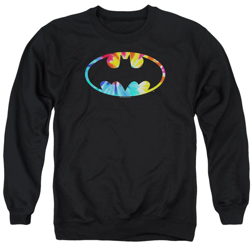 Batman Tie Dye Batman Logo Crewneck Sweatshirt
