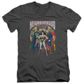 Justice League Neighborhood Watch V-Neck T-Shirt