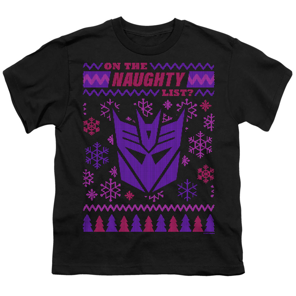 Transformers Decepticon Naughty List Ugly Christmas Youth/Toddler T-Shirt