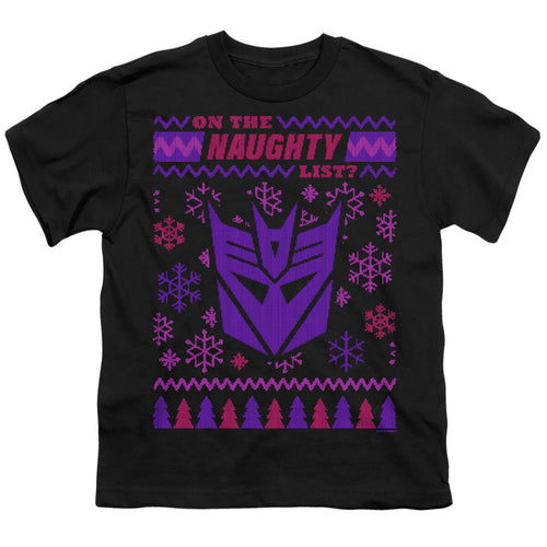 Transformers Decepticon Naughty List Ugly Christmas Youth/Toddler T-Shirt