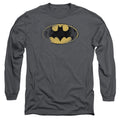 Batman Destroyed Logo Long Sleeve T-Shirt
