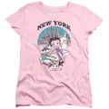 Betty Boop Singing in NY Womens T-Shirt
