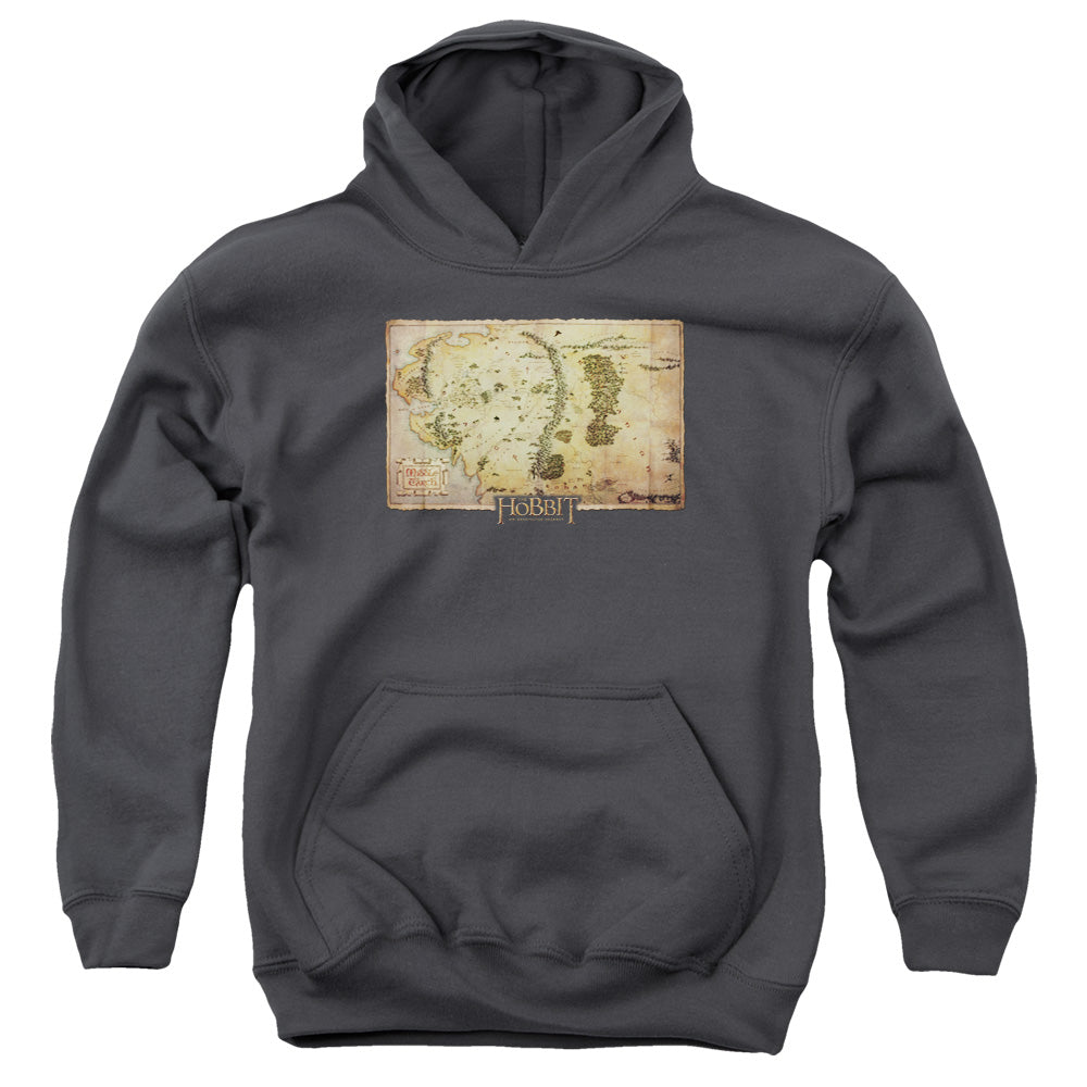 The Hobbit Middle Earth Map Youth Hoodie