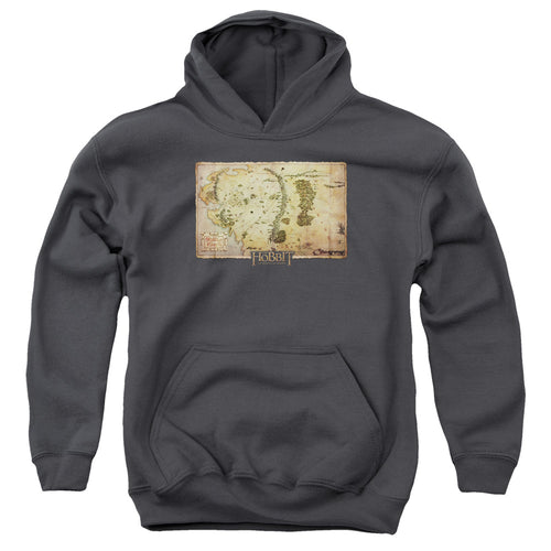 The Hobbit Middle Earth Map Youth Hoodie