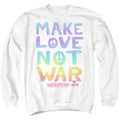 Woodstock Make Love Not War Pastel Crewneck Sweatshirt