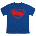 Justice League Superman Solid Color Womens T-Shirt