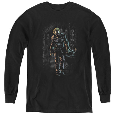 Batman Joker Leaves Arkham Youth Long Sleeve T-Shirt