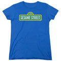Sesame Street Logo Royal Womens T-Shirt