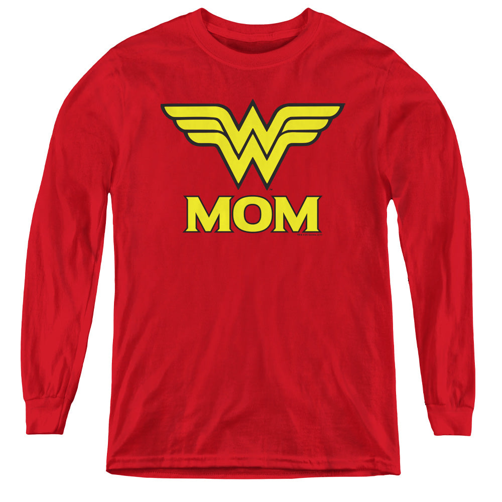 Wonder Woman Wonder Mom Youth Long Sleeve T-Shirt