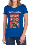 Batman Explode Womens T-Shirt