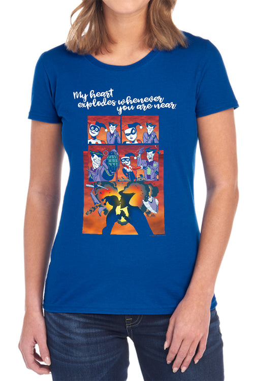 Batman Explode Womens T-Shirt
