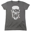 Green Lantern Black Lantern Skull Womens T-Shirt