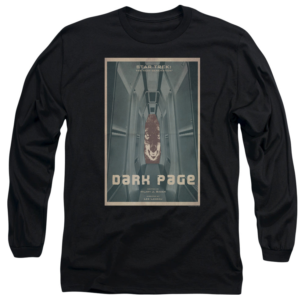 Star Trek Dark Page Black Long Sleeve T-Shirt