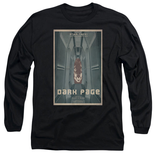 Star Trek Dark Page Black Long Sleeve T-Shirt