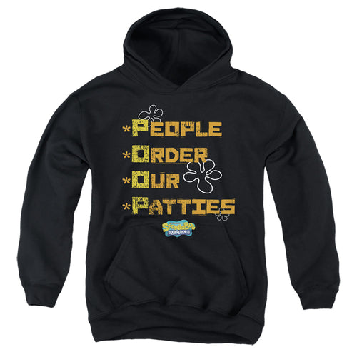 Spongebob Squarepants People Order Our Patties Youth Hoodie