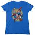 Superman Collage Womens T-Shirt
