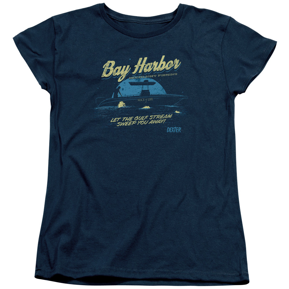 Dexter Moonlight Fishing Womens T-Shirt