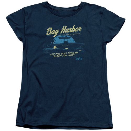 Dexter Moonlight Fishing Womens T-Shirt