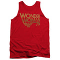 Wonder Woman 75th Anniversary Gold Logo Tank Top