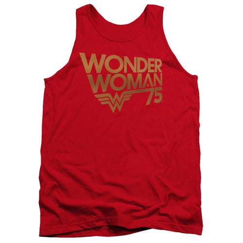 Wonder Woman 75th Anniversary Gold Logo Tank Top