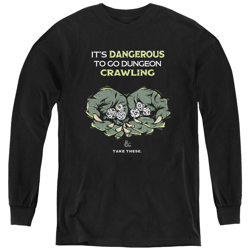 Dungeons & Dragons Dangerous to Go Alone Youth Long Sleeve T-Shirt