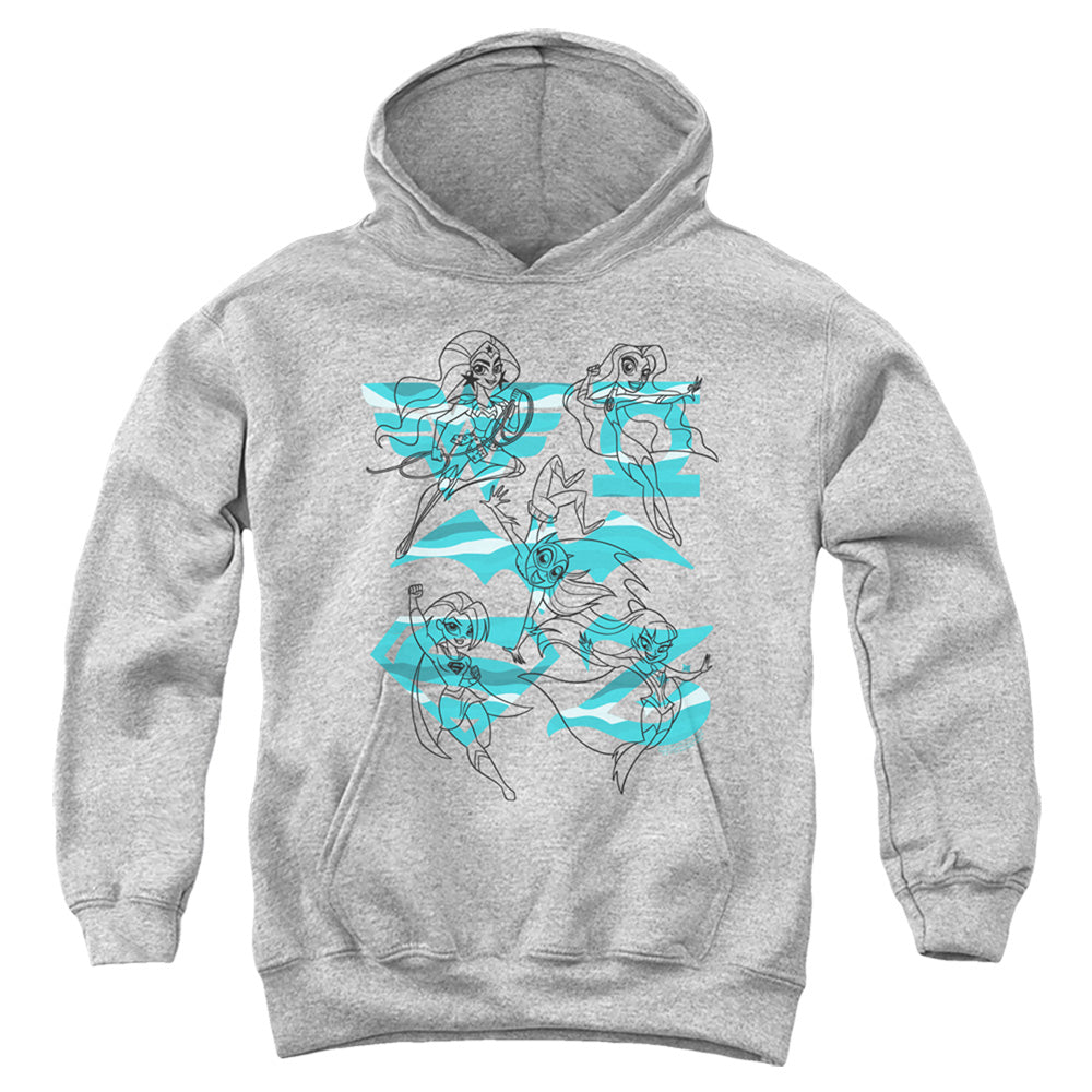 DC Super Hero Girls Line Art Group Youth Hoodie