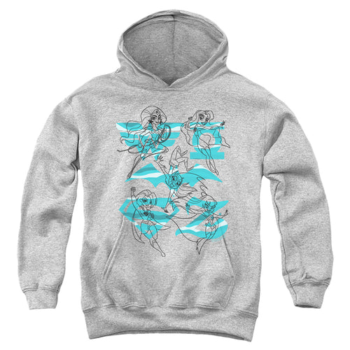 DC Super Hero Girls Line Art Group Youth Hoodie