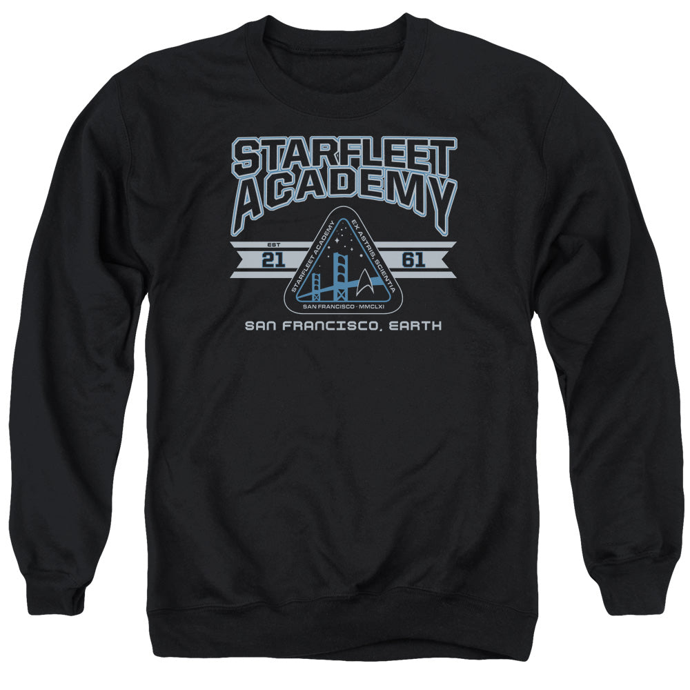 Star Trek Starfleet Academy Earth Black Crewneck Sweatshirt