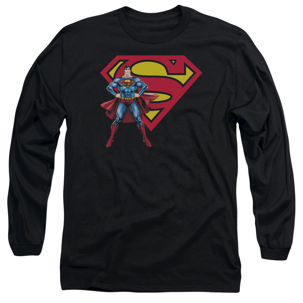Superman & Logo Long Sleeve T-Shirt