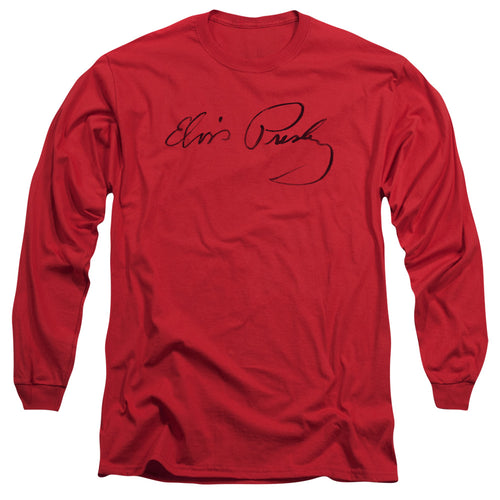Elvis Presley Signature Sketch Long Sleeve T-Shirt
