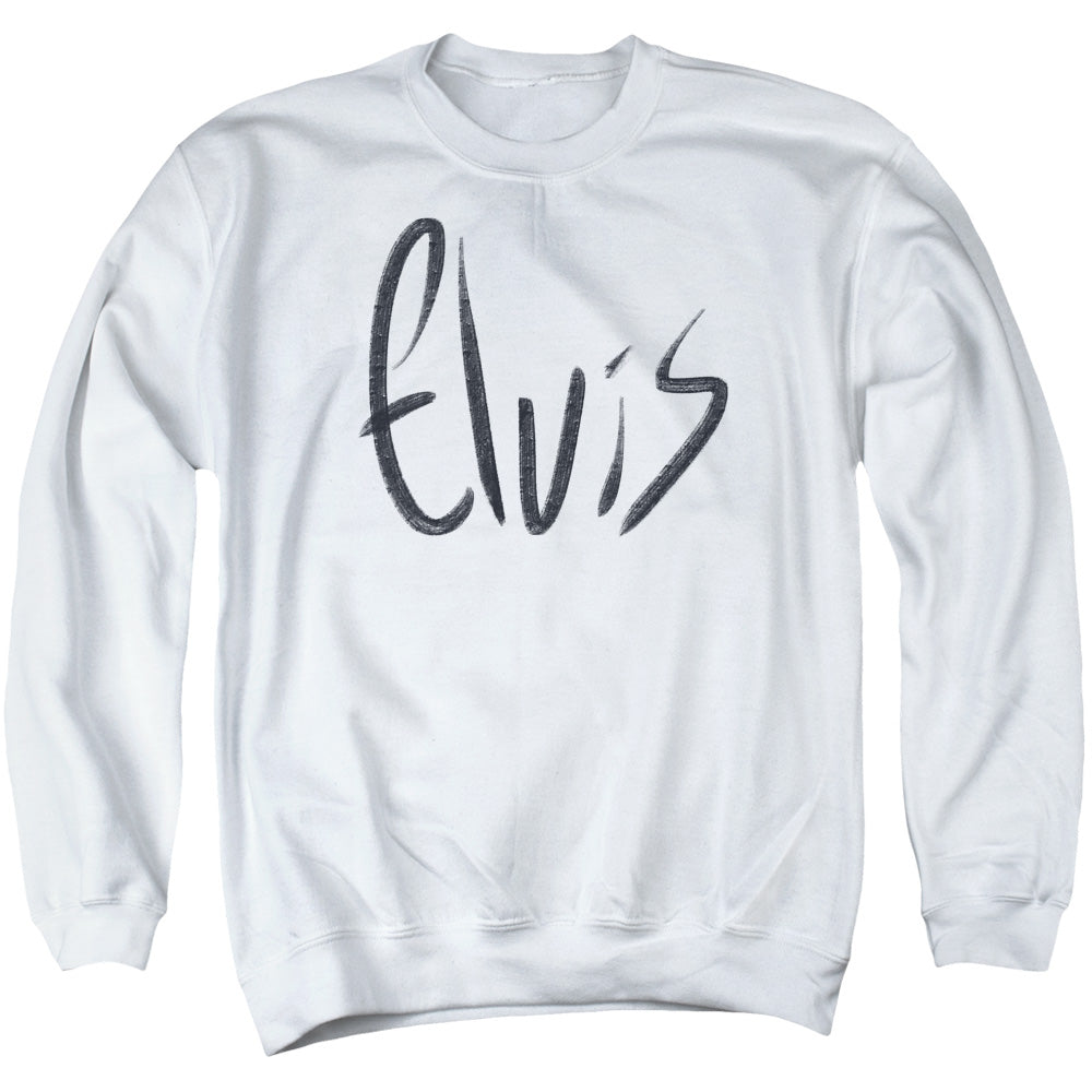 Elvis Presley Sketchy Name Crewneck Sweatshirt