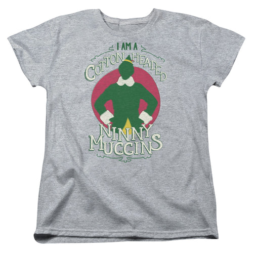 Elf Cotton Headed Womens T-Shirt