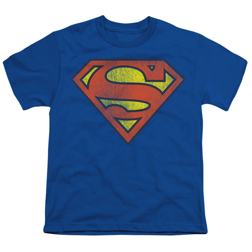 Superman Retro Supes Logo Distressed Youth/Toddler T-Shirt