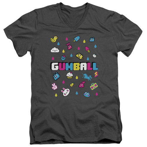 The Amazing World of Gumball Fun Drops V-Neck T-Shirt