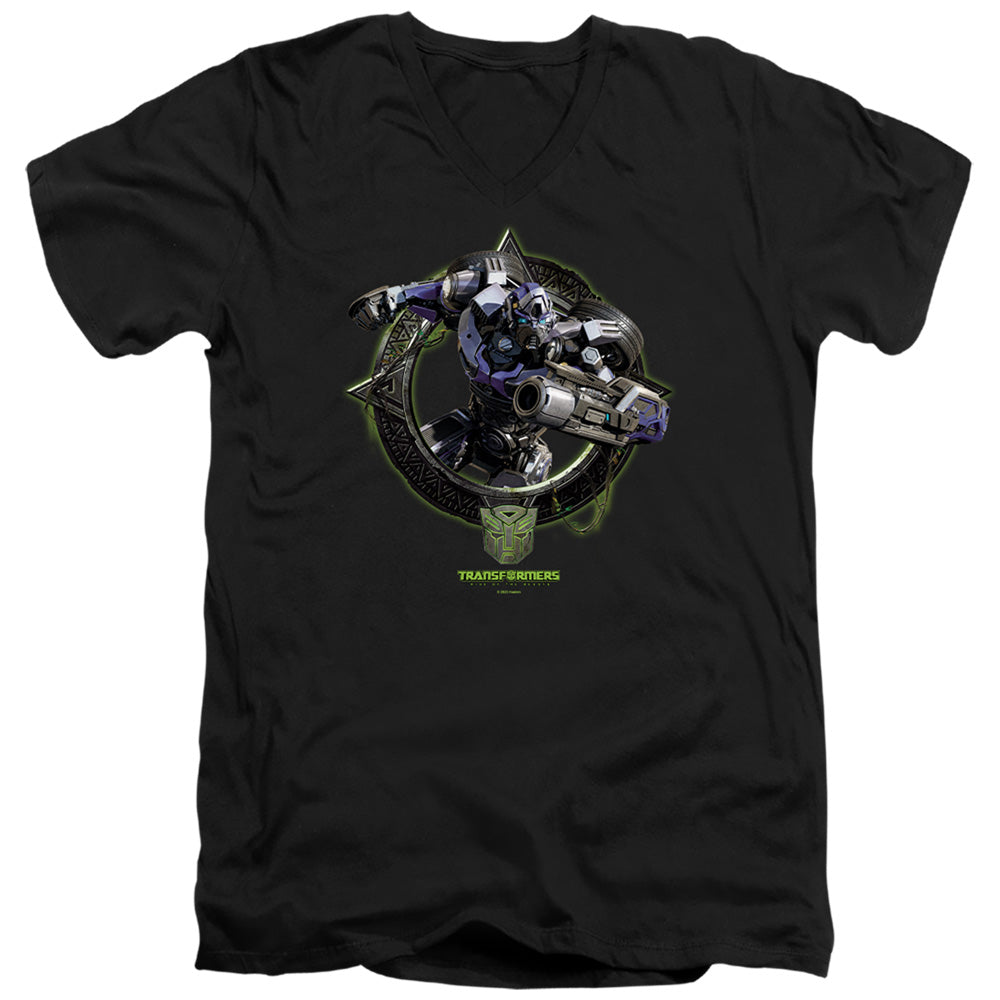 Transformers Mirage Circle Frame V-Neck T-Shirt
