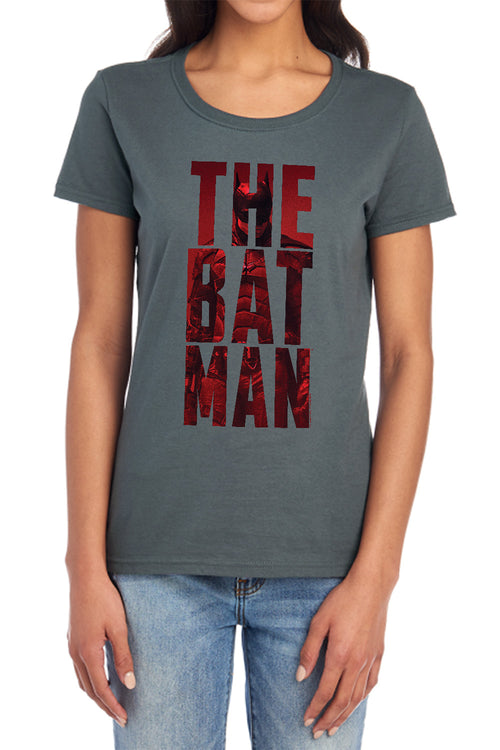The Batman Crimson Crusader Womens T-Shirt