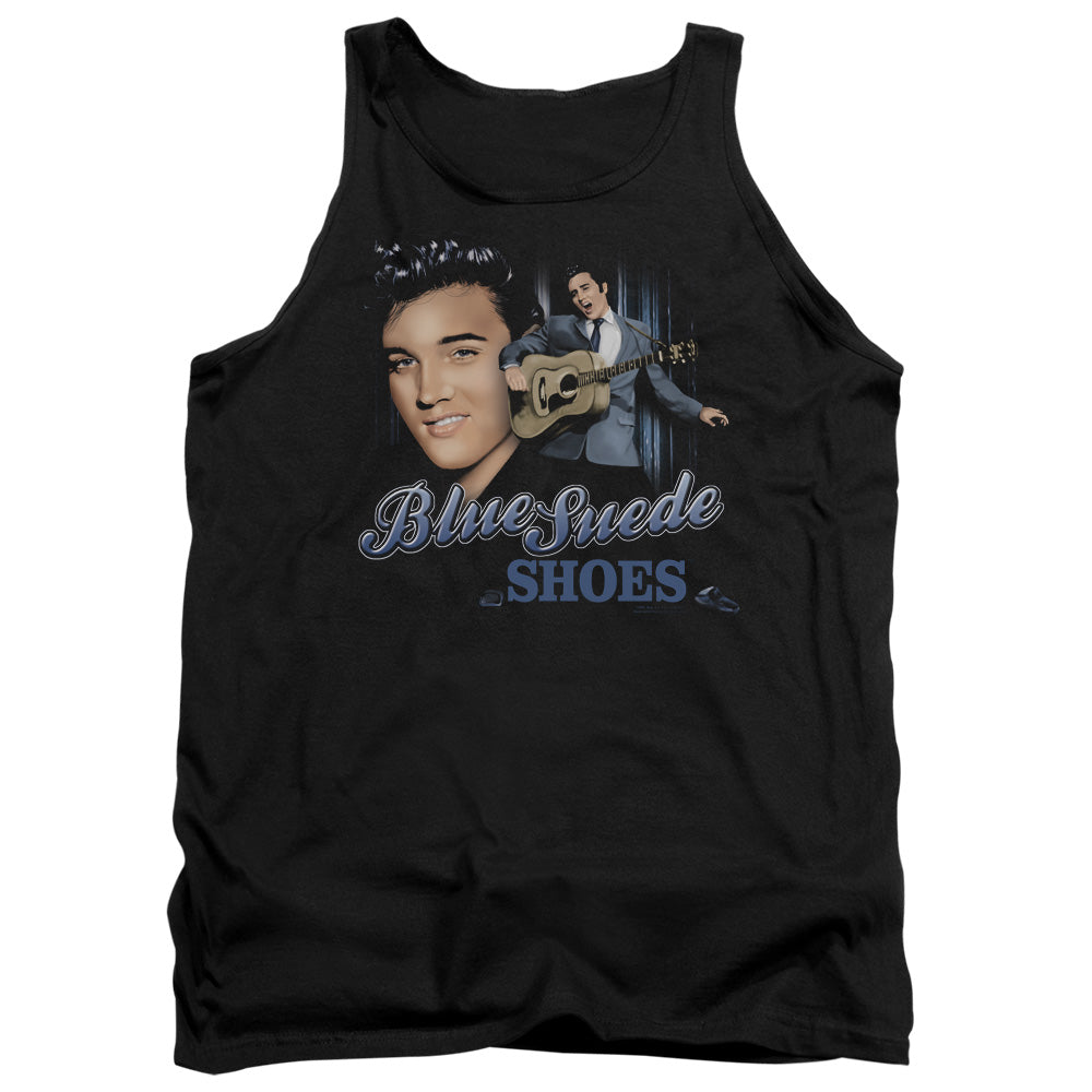 Elvis Presley Blue Suede Shoes Tank Top
